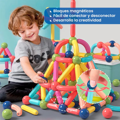 Magnetic Kids bloques magnéticos-Montessori