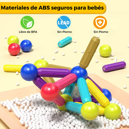Magnetic Kids bloques magnéticos-Montessori