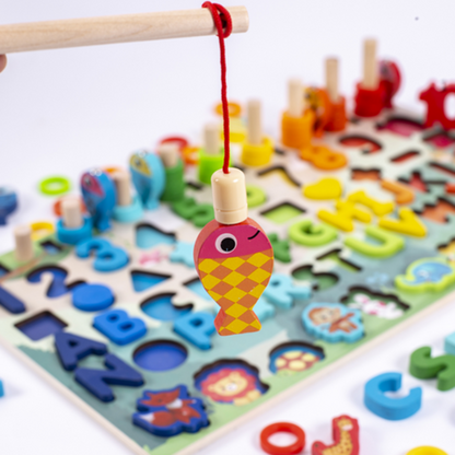 Tablero Montessori 5 en 1 - Aprende Jugando