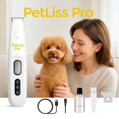 PetLiss Pro™ – Recortadora profesional silenciosa para tu mascota