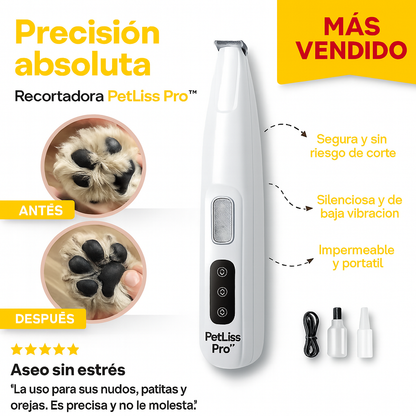 PetLiss Pro™ – Recortadora profesional silenciosa para tu mascota