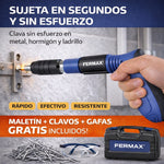 Pistola de clavos con accesorios